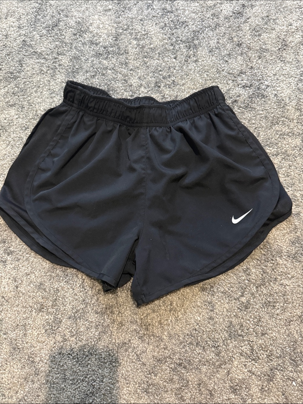 Nike Black Women's Dri-FIT Athletic Shorts with Swoosh